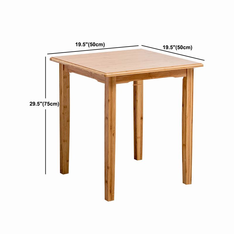 Nordic Rectangular Wooden Coffee Table 4 Legs Natural Cocktail Table