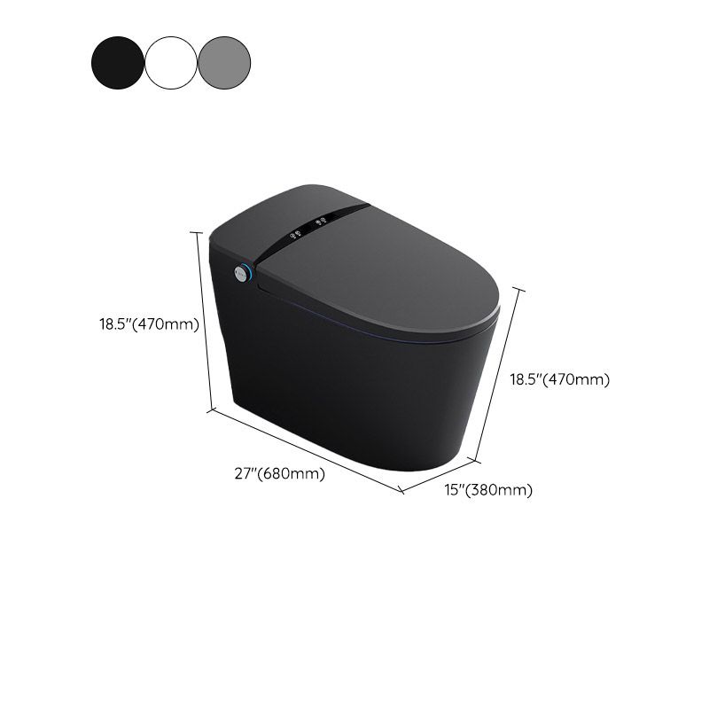 Modern Heated Seat Toilet ABS Floor Mounted Flush Toilet with Seat