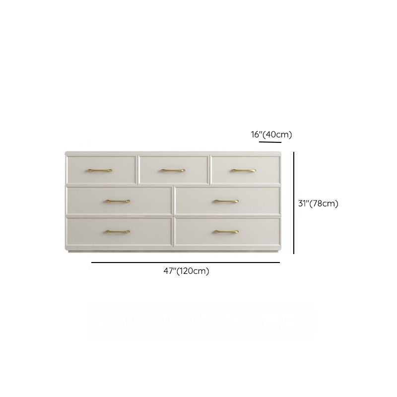 Contemporary Glam Storage Chest Birch Vertical Storage Chest Dresser for Bedroom