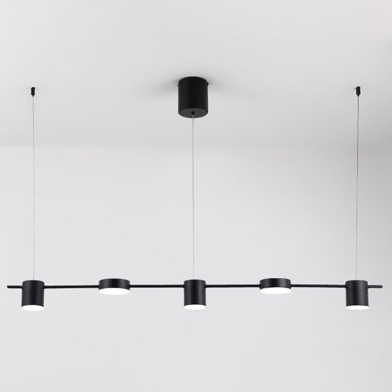 Luci a sospensione dell'isola cilindro Ultra-Contemporanea Isola Acrilico Luci a sospensione per ristorante