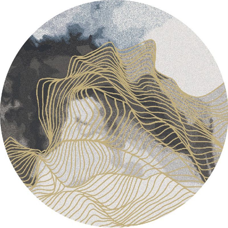 Minimalistisch modern tapijt Multicolor waterverfprint Tapijtdek Detsenvriendelijke machine Wasbaar Anti-slip Tapijt voor woonkamer