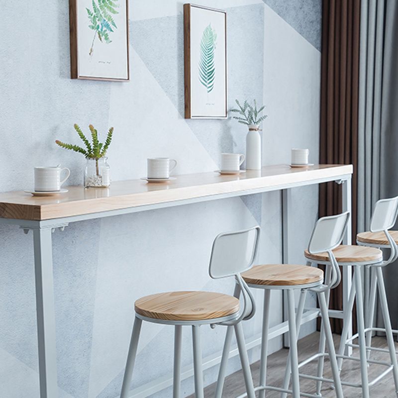 Contemporary Bar Table Set 1/4/6 Pieces Rectangle Solid Wood Bistro Set