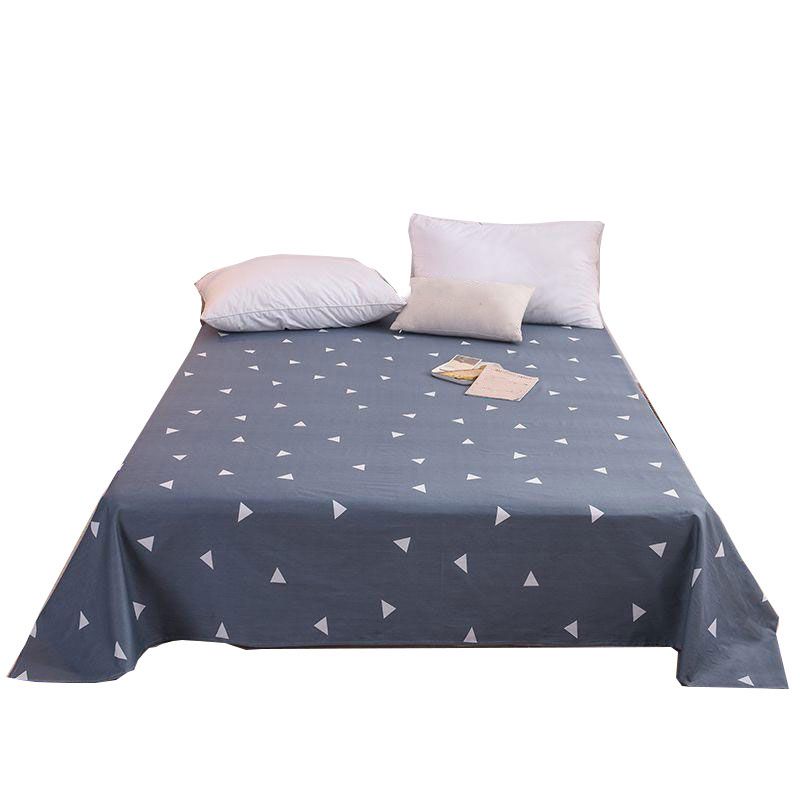 Printed Bed Sheet Breathable Fade Resistant Cotton Fitted Sheet