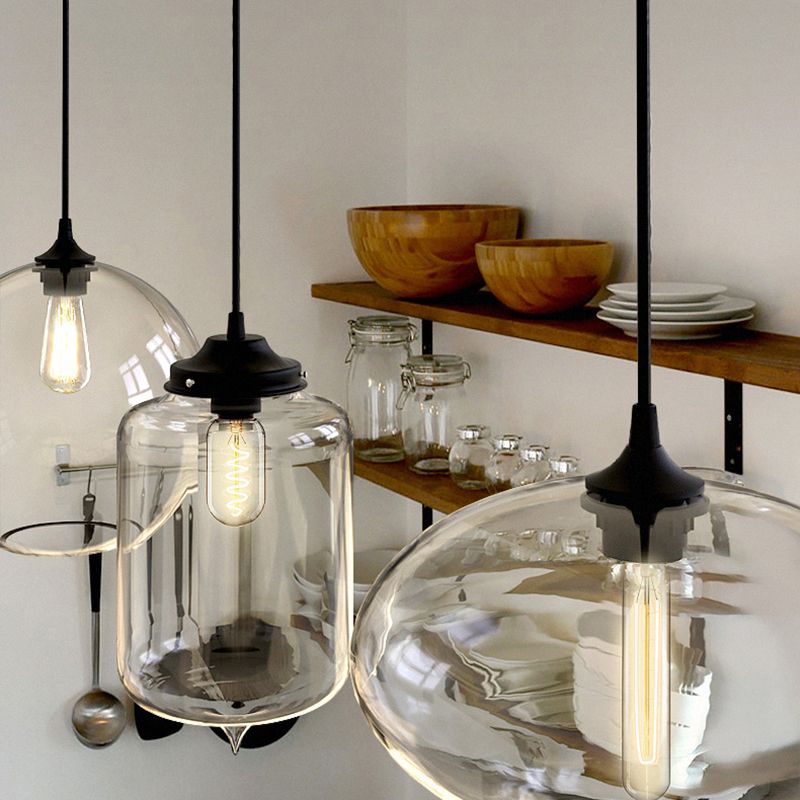 Modern Style Hanging Light Creative Glass Shade Pendant Lighting Fixture