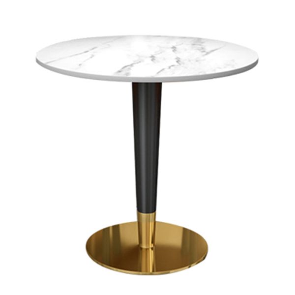 Modern Style Round Dining Table Sintered Stone Table for Dining Room