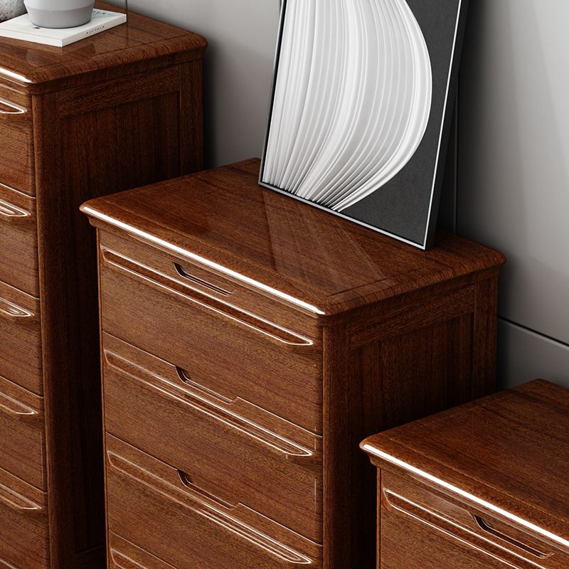 Brown 29.13" Wide Accent Chest Mid-Century Modern Wood Accent Chest