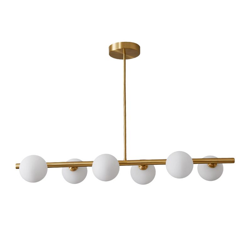 Glass Globe Island Lighting Modern Multiple-Light Island Pendant Lights