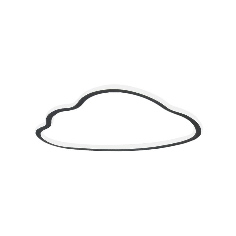 Cloud Acrylic Ceiling Mounted Fixture Contemporary Led White Flush Light for Bedroom