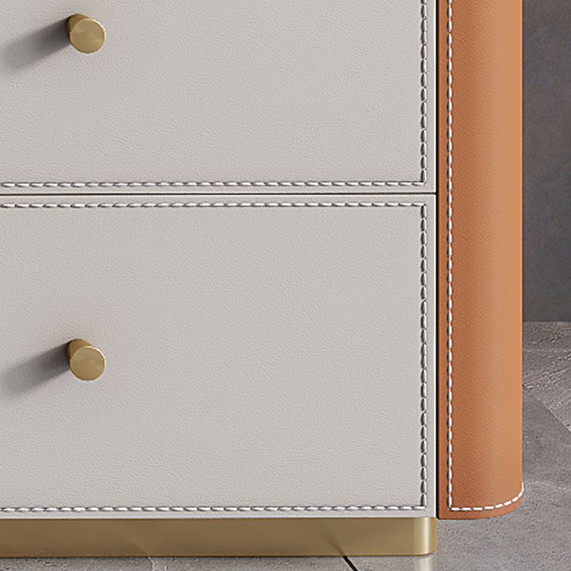 Glam Stone Storage Chest Bedroom Vertical 16"Wide Chest with Drawers