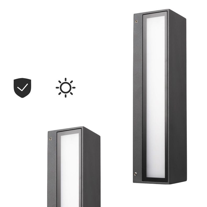 Modern Minimalist Style Linear Up and Down LED Wall Sconce Metal Wall Mounted Lamps