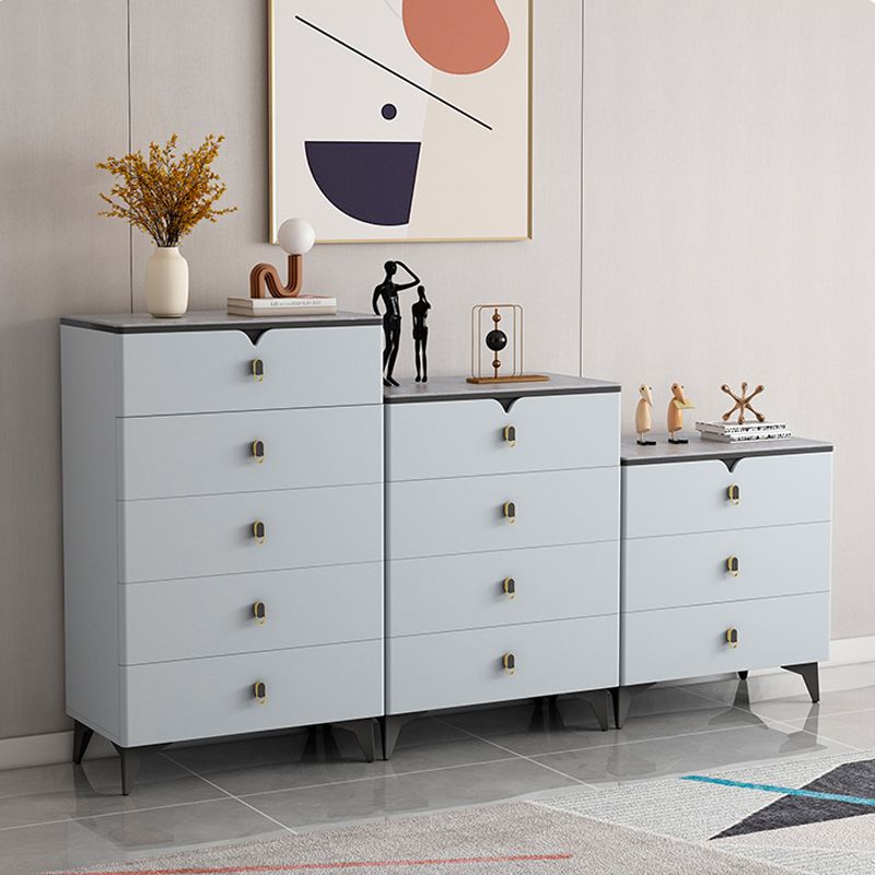 Stone Glam Storage Chest Bedroom 16" Wide Chest with Drawers