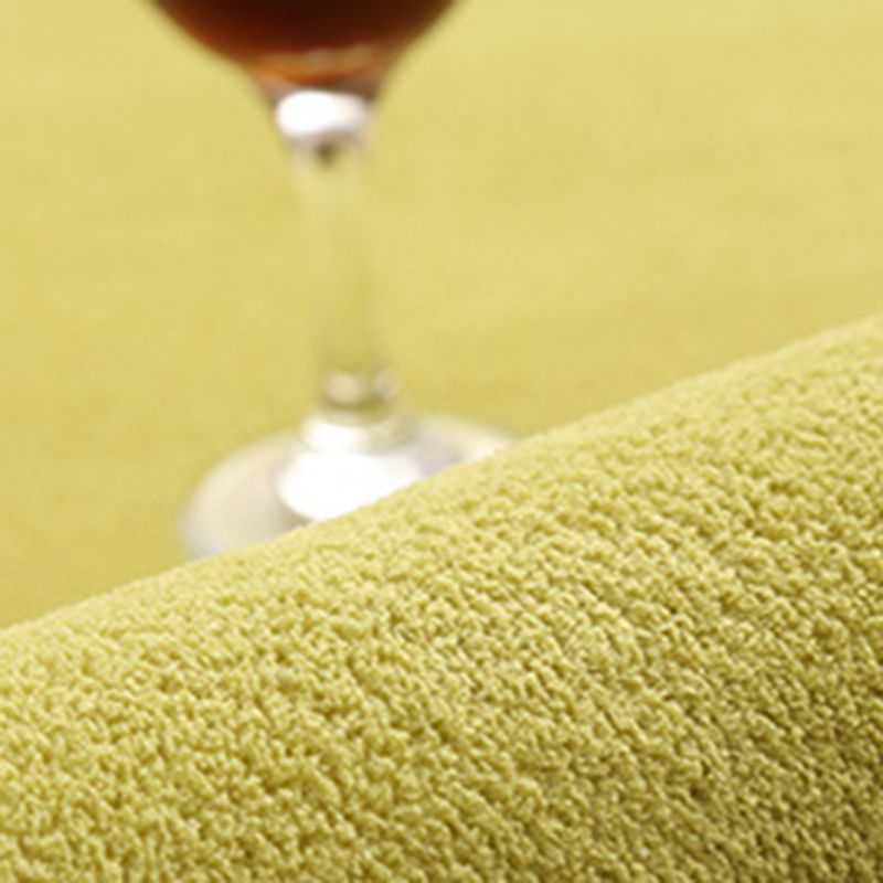 Khaki Simple Rug Polyester Solid Color Indoor Carpet Anti-Split Backing Area Rug for Indoor Room