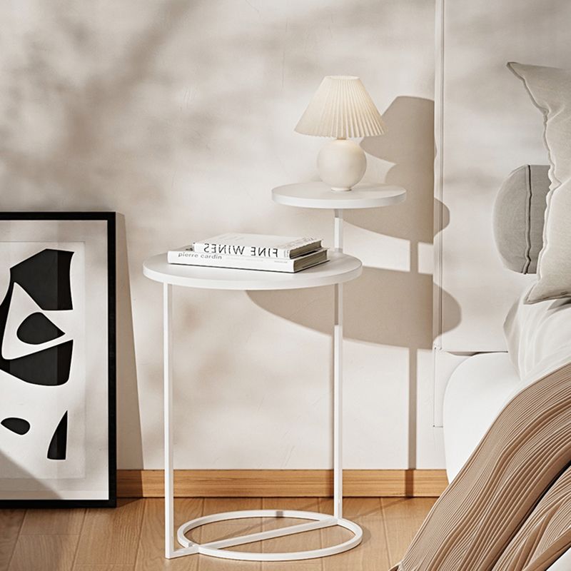 Metal Bedside Cabinet Industrial Style Accent Table Nightstand for Bedroom