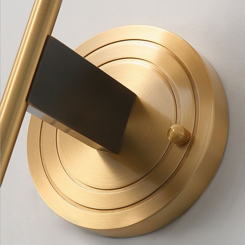 American Style Vanity Light Cylinder Shape Vanity Lamp with Glass Shade for Shower Room