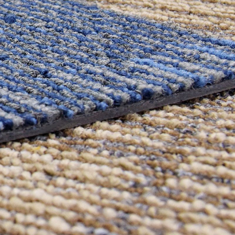 Carpet Tile Non-Skid Fade Resistant Geometry Loose Lay Carpet Tiles Bedroom
