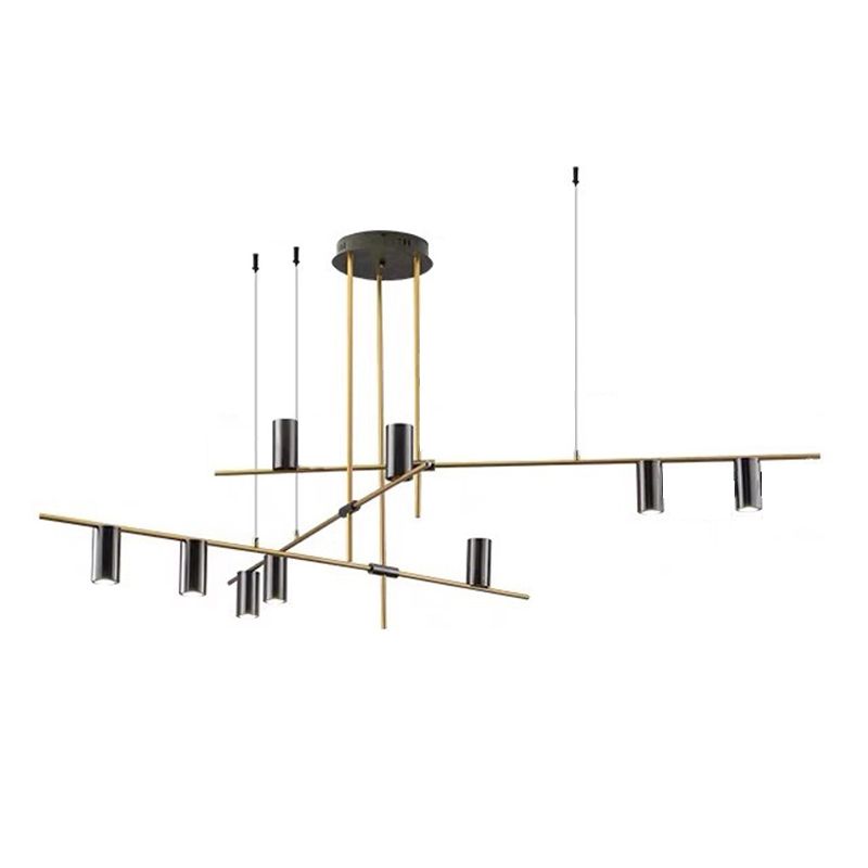 Modern Geometric Island Pendant Lights Metal Multiple-Light Island Pendant Lighting