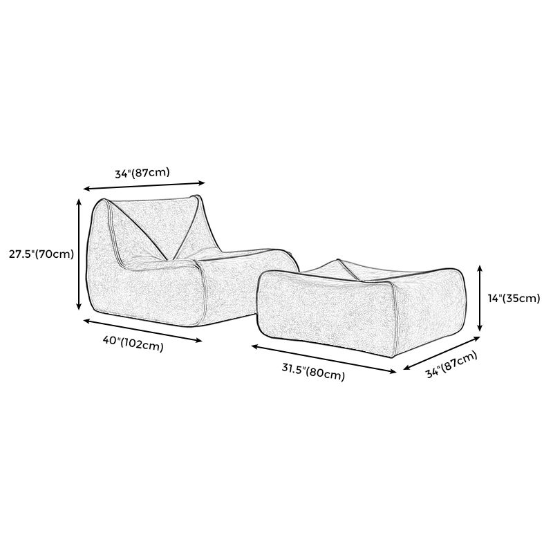 Fabric Sofa Chair Modern Accent Chair for Bedroom and Living Room