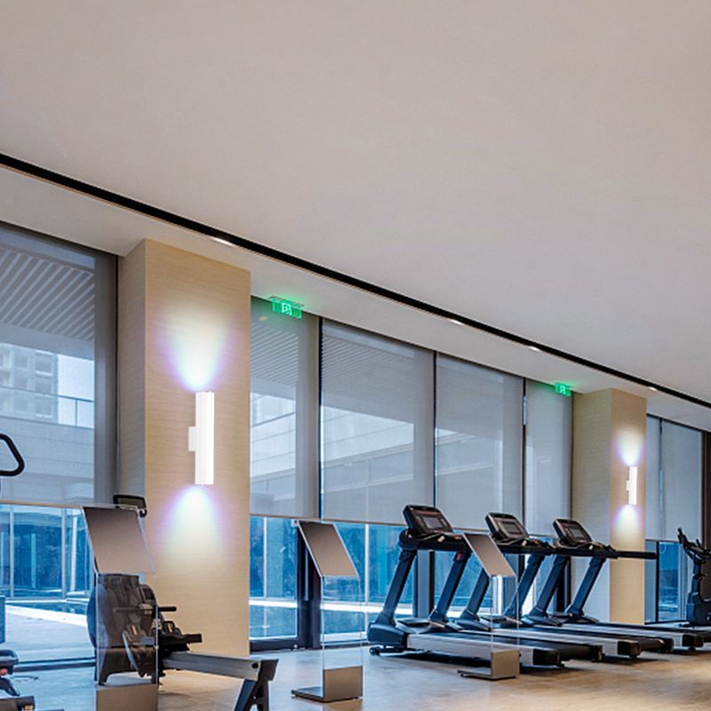 2 Lights Tubular Wall Lights Modern Style Metal Wall Mounted Lamps