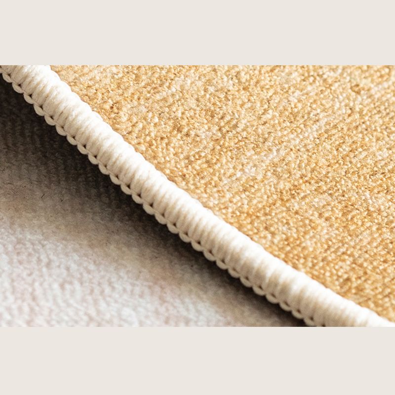 Beige Modern Area Carpet Stripe Print Polyester Area Rug Stain Resistant Rug for Home Decor