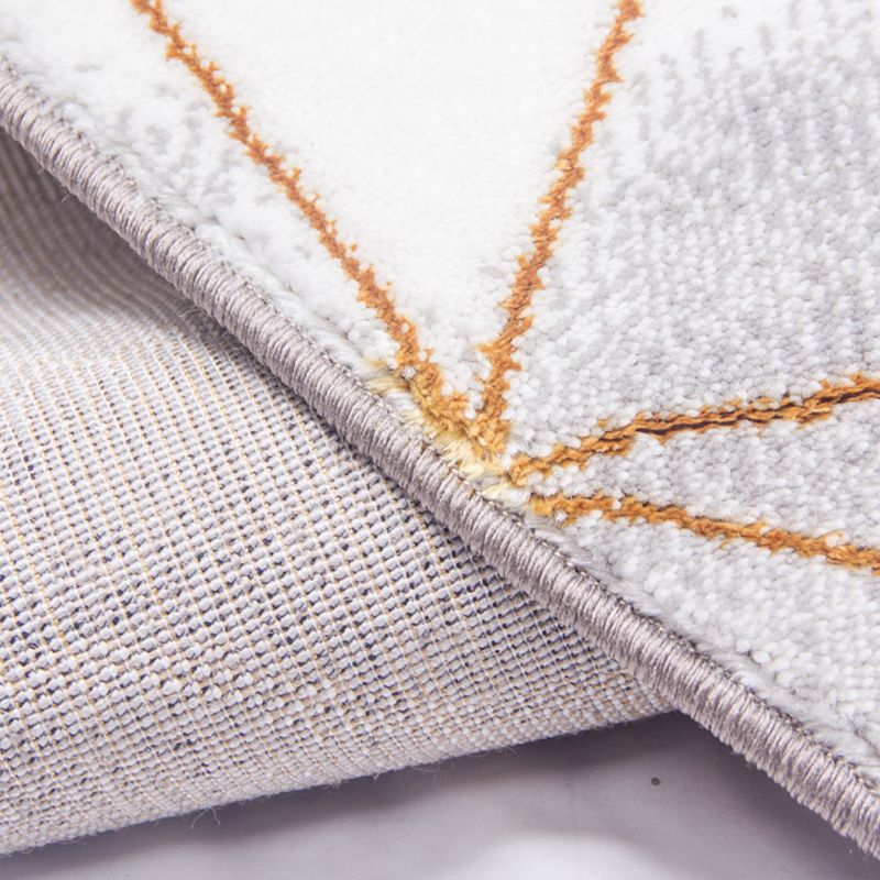 Casual Color Block Rug Multicolor Rayon Area Carpet Pet Friendly Washable Indoor Rug for Living Room