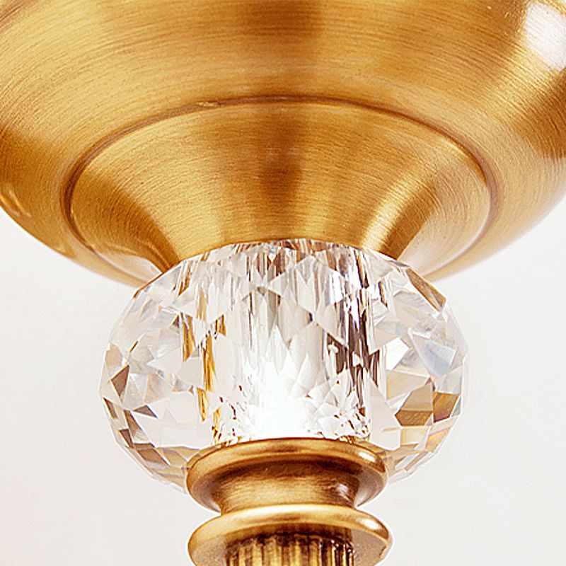 Éclairage de mur de tambour traditionnel 2 têtes d'éclairage d'applications muraux en tissu blanc avec accent cristallin en laiton