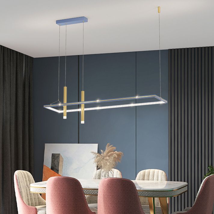 Modern 3-Light Golden Kitchen Island Lighting LED Island Pendant Lighting