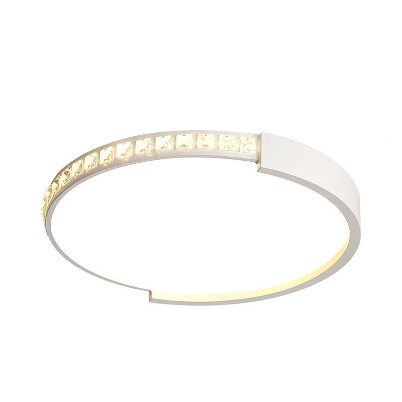Modern Circle Flush monte Soffitto Light Acrilico Soffitto Light Fixture in White for Kitchen
