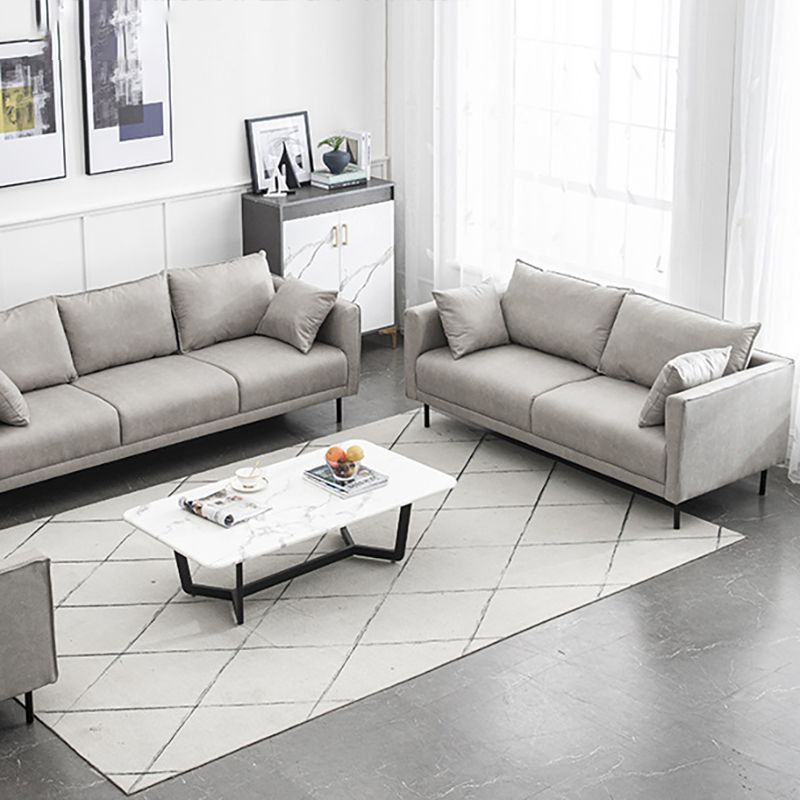 Modern Style Wooden Base Namib & Leather Art Multi-color Selection of Rectangular Sofa