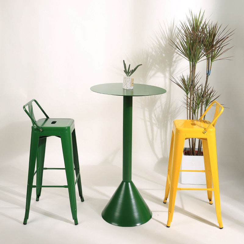 1/3 Pieces Modern Bar Table and Stools Round Bar Pub Table Set