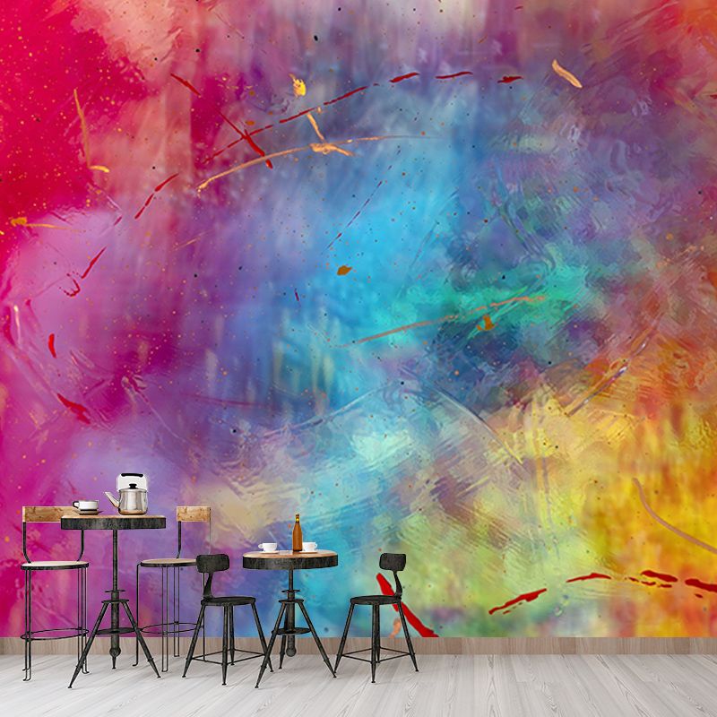 Photography Stain Resistant Wall Mural Wallpaper Watercolor Sitting Room Wall Mural