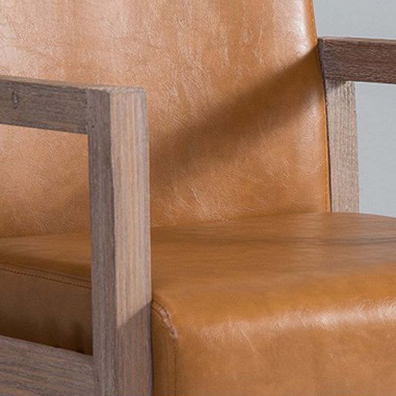 Sillón estilo campestre tapizado con respaldo sólido sillón individual de comedor