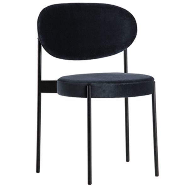 Contemporary Open Back Dining Chair Upholstered Dining Side Chair