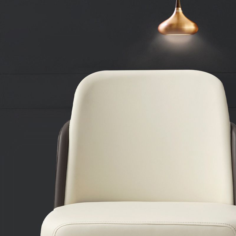 Contemporary Kitchen Dining Side Chair Faux Leather Parson Chair