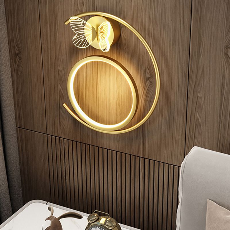 Modern Simple Wall Mount Light LED Wall Sconce Light with Acrylic Shade for Bedroom