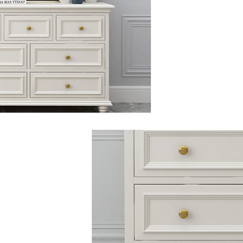 Solid Wood Storage Chest Dresser Classic Glam Chest with Drawers