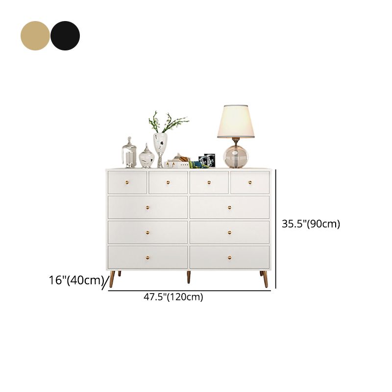 Modern Accent Chest with Straight Legs and Drawers Storage Cabinet