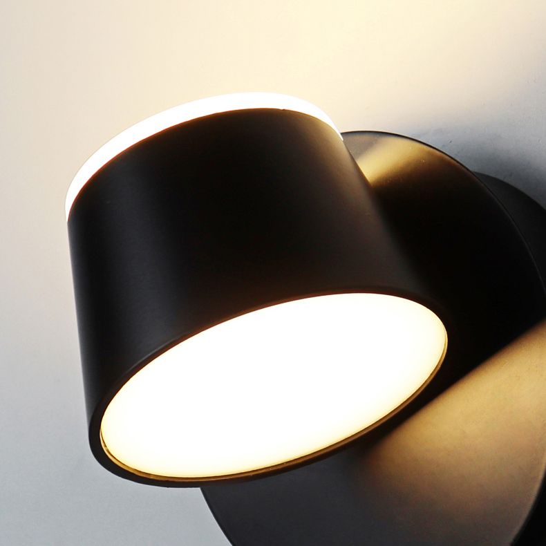 LED Flush Mount Wall Sconce with Acrylic Shade Modern Sconce Light for Living Room