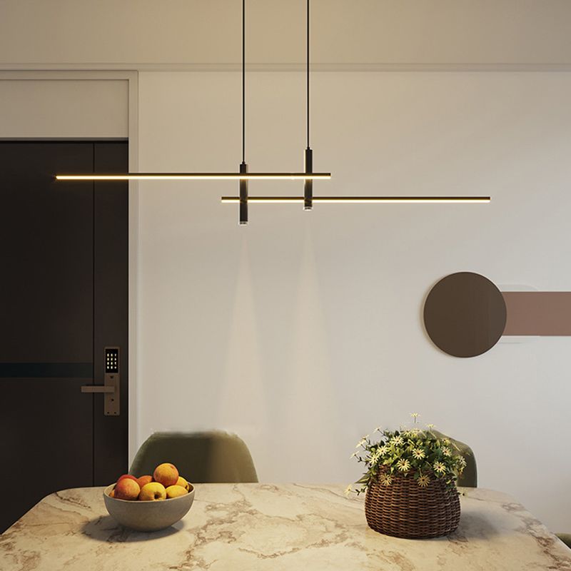 Modern Multi Lights Island Metal Hanging Pendant Light for Living Room Dining Room