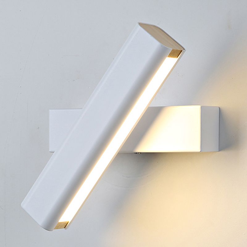 1 Light Rectangular Shade Wall Lighting Modern Style Metal Wall Mounted Light Fixture