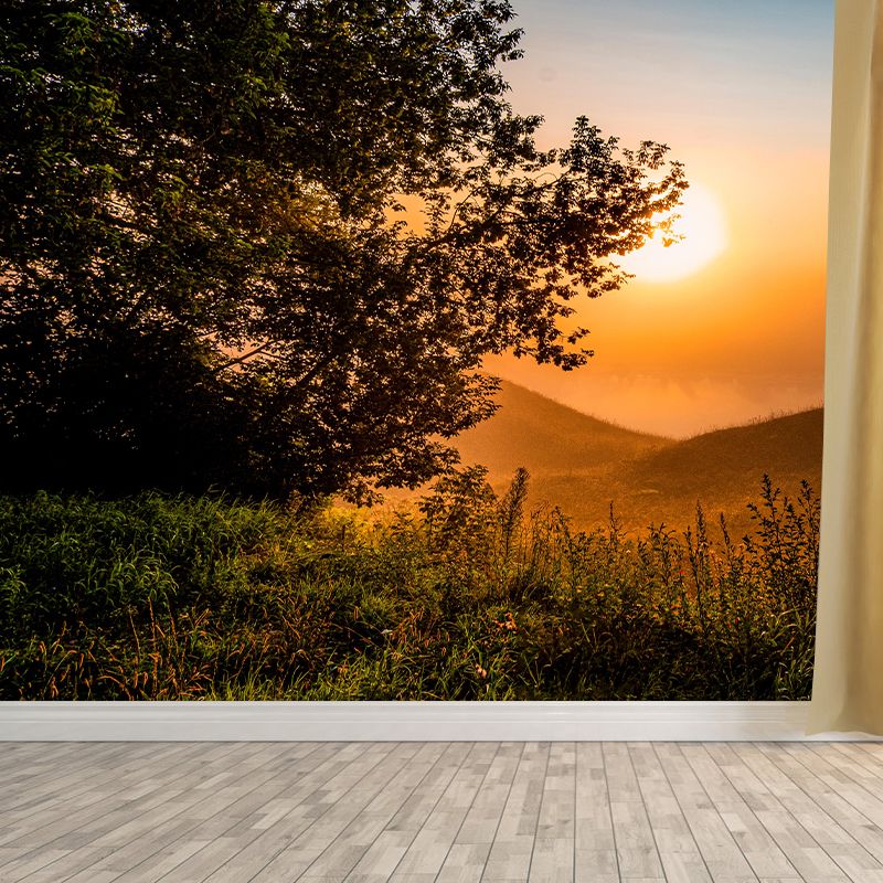 Mountain Mural Horizontal Photography Environment Friendly Wallpaper for Bedroom