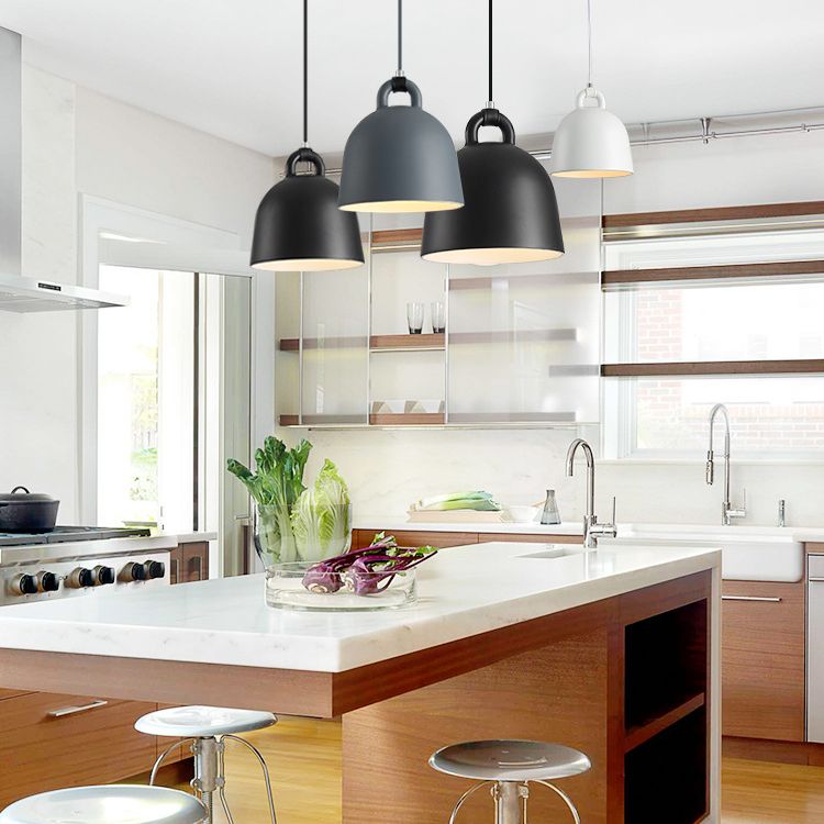 Resina de macarrones de estilo nórdico lámpara colgante de hojas de mano con forma de accesorio de iluminación de suspensión de 1 luces para dormitorio