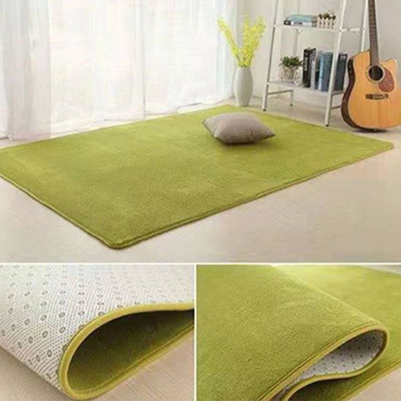 Tapis rose décontracté polyester pur espace tapis lavable pour le salon
