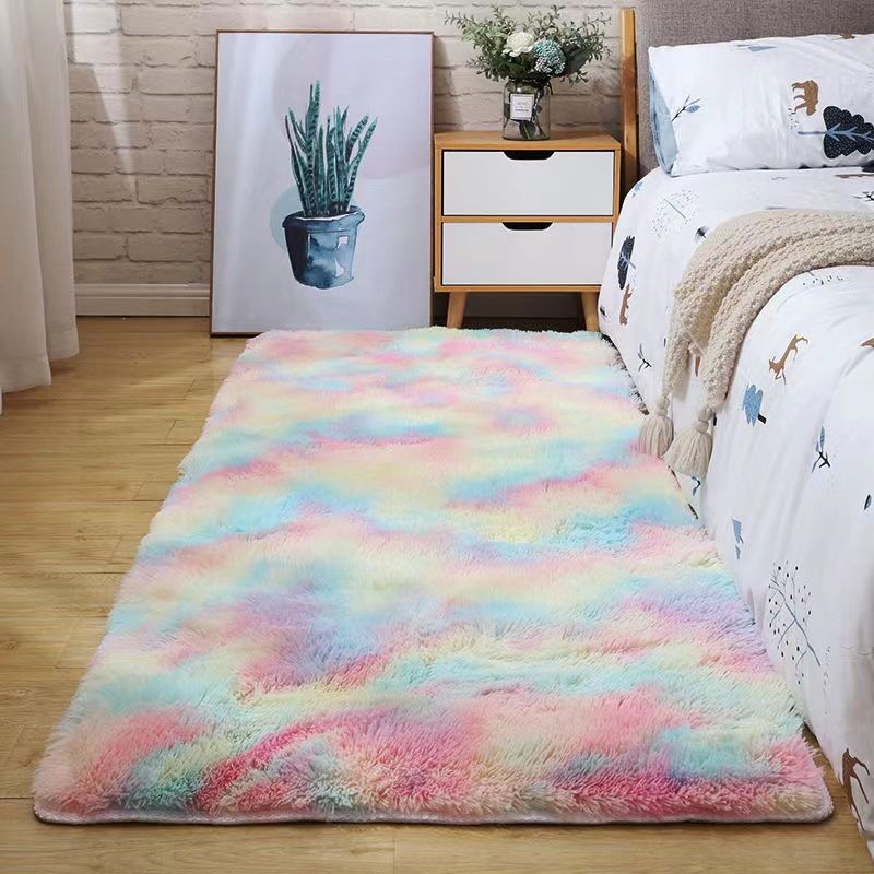 Tapis moderne en peluche de dye à cravate moderne