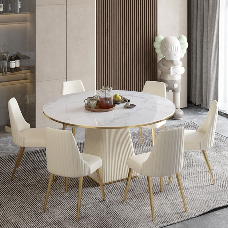 Contemporary 1/3/4/5/7 Pieces Dining Set Round Dining Room Table Set