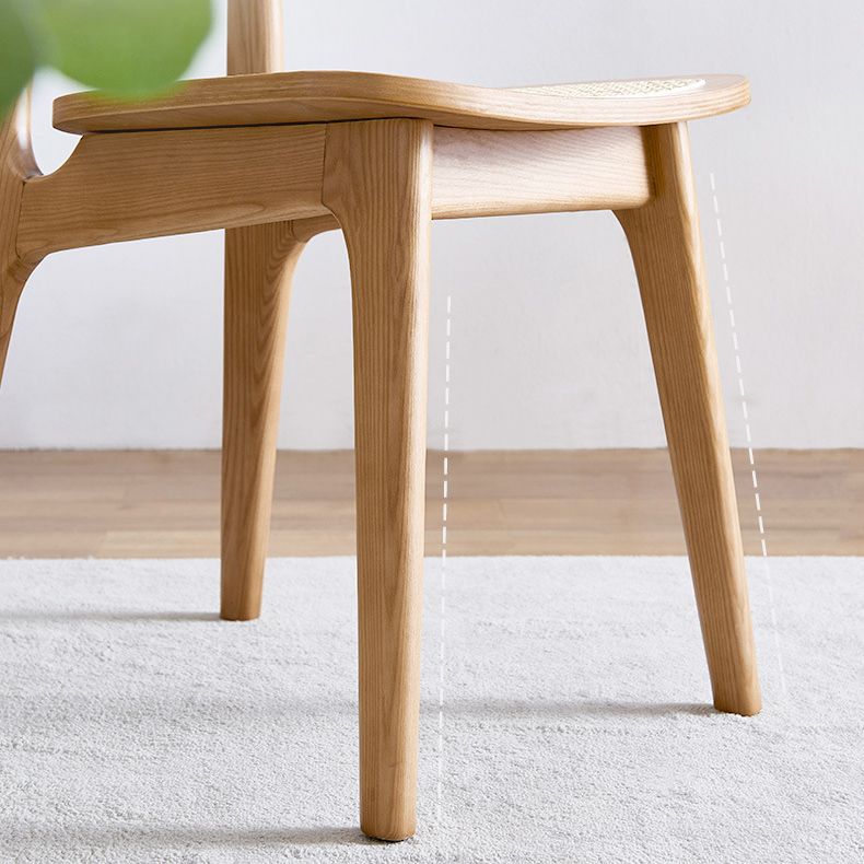 Open Back Side Chair Scandinavian Design Wood Dining Room Chairs