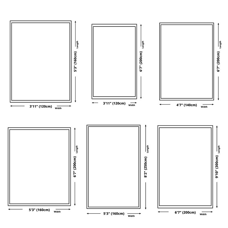 Contemporary Simple Bedroom Rug Irregular Color Block Carpet Creative Polyester Area Rug for Bedroom