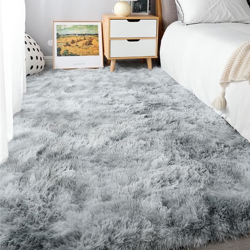 Entspannende Schlafzimmer Teppich mehrfarbig Krawattengedruckte Fläche Teppich Faux Pel