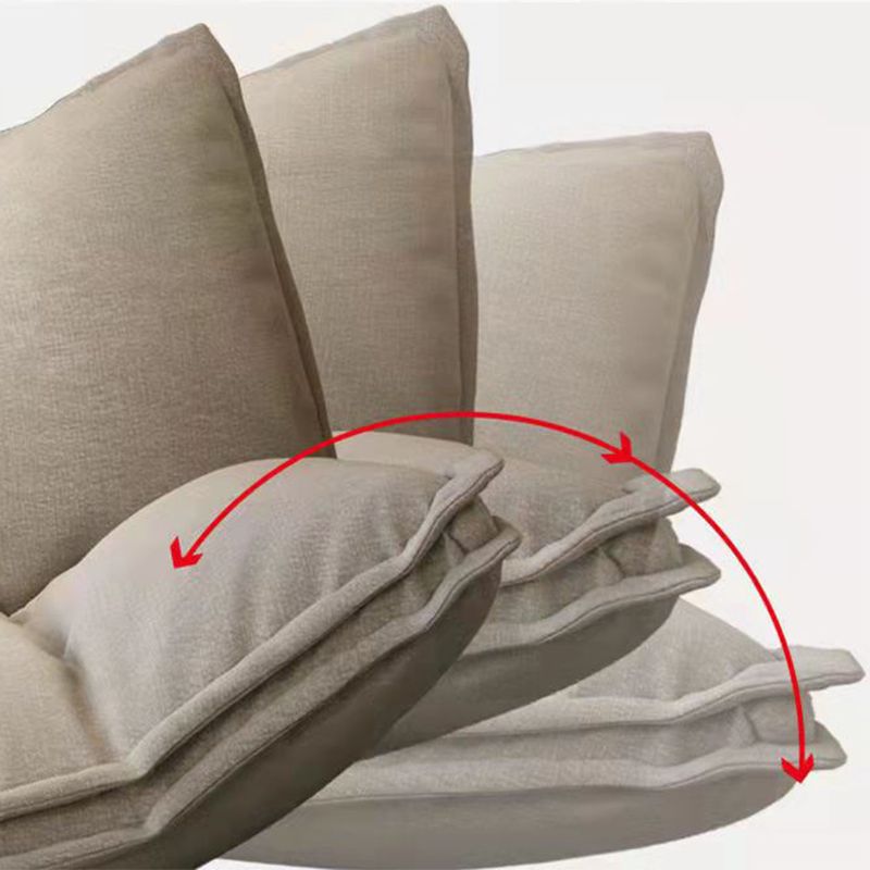Linen Contemporary Armless Sofa Convertible Sofa, 62.99" L x 19.68" W x 19.68" H