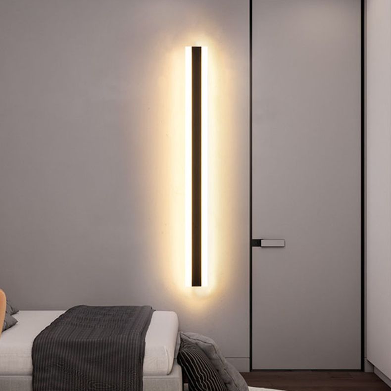 Luces de apliques de pared lineal contemporánea 1 Light Light Light Accesorio con sombra acrílica
