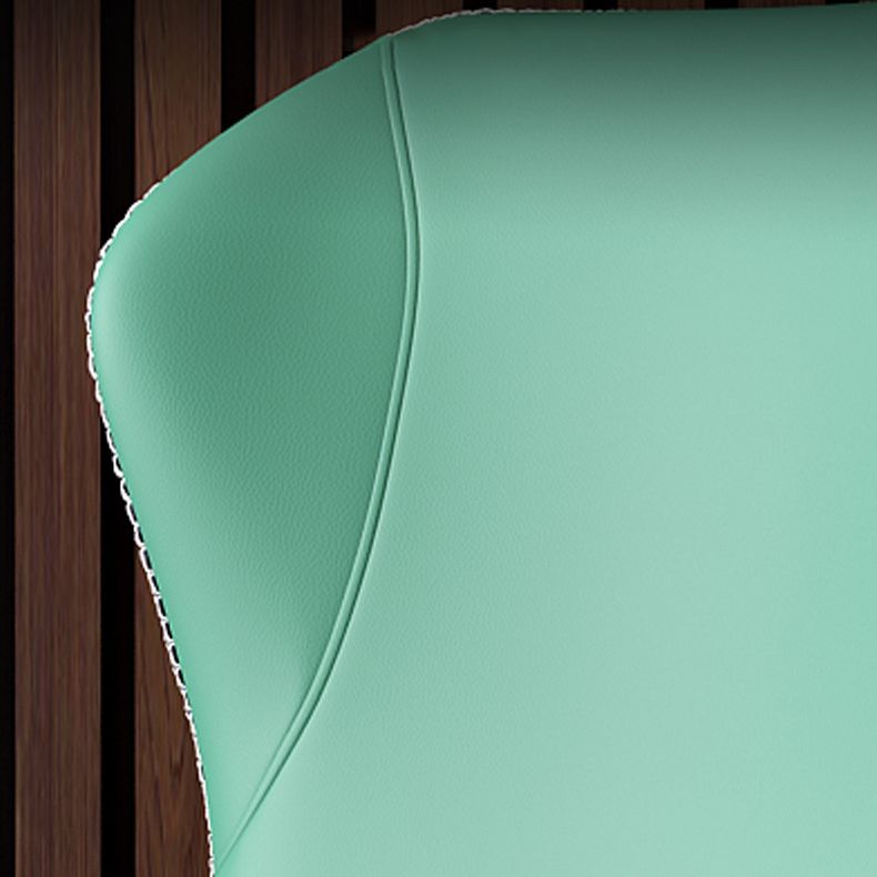 Silla lateral casera de cuero moderna con respaldo mate Silla de comedor